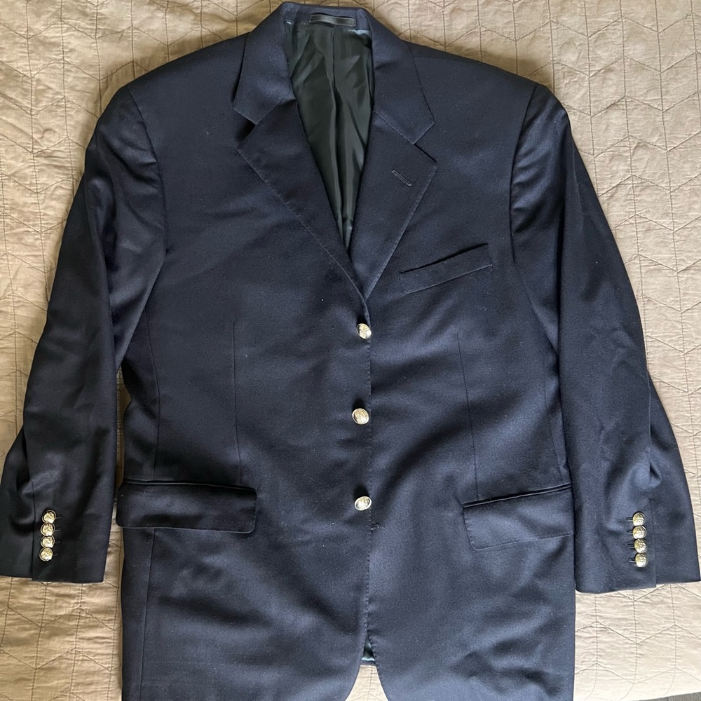 Ralph Lauren Purple Label men’s navy blazer wool/cashmere 44r